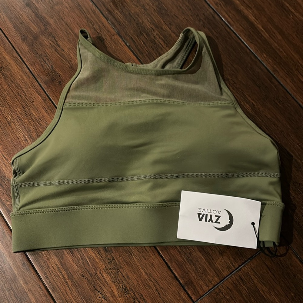 ZYIA ACTIVE women’s green sports bra